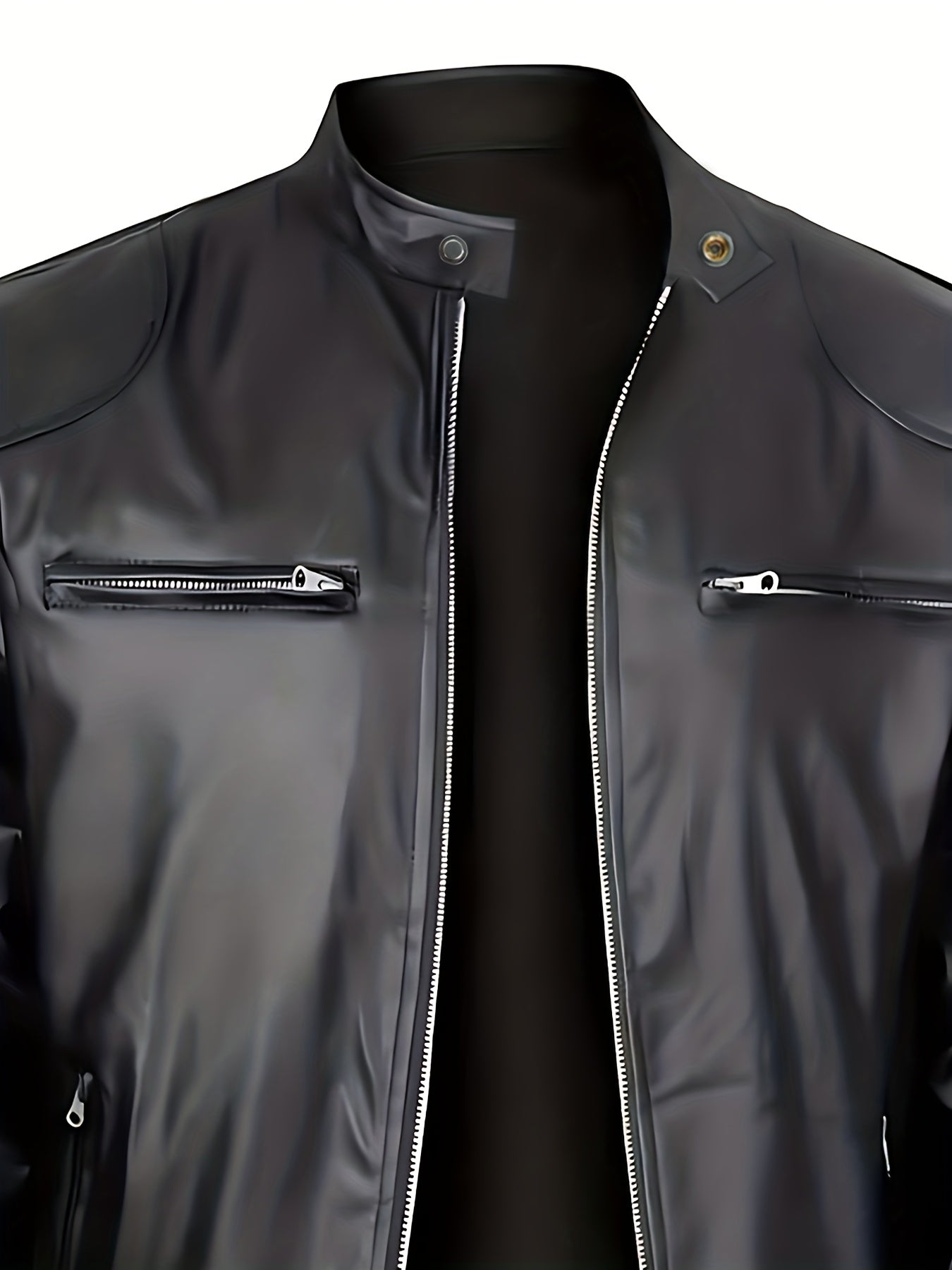 Jaqueta Masculina de Couro PU | Estilo Casual Premium