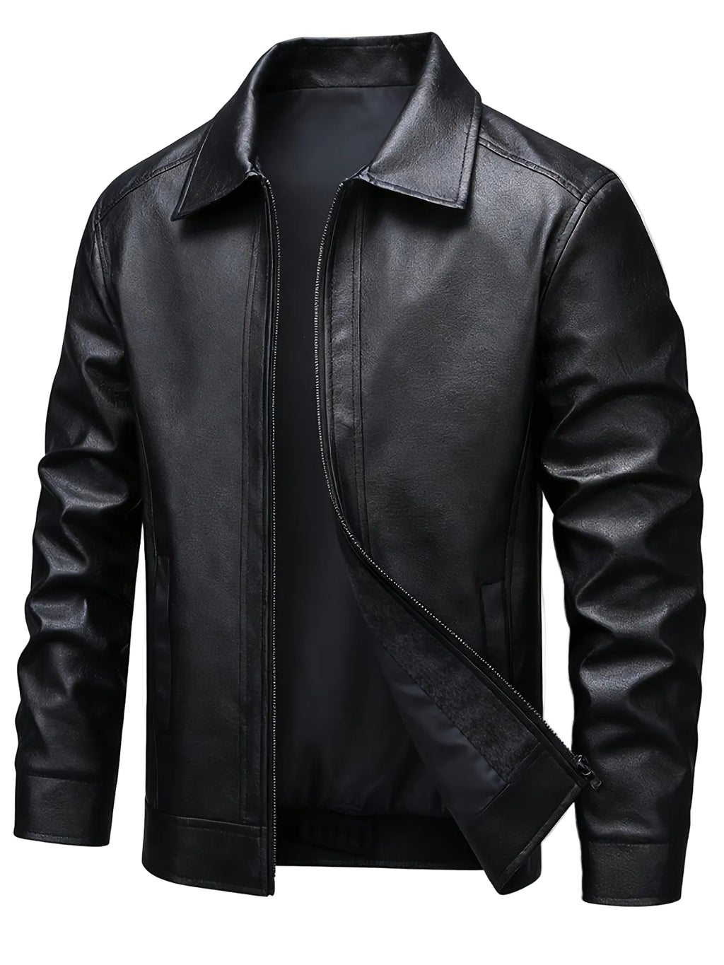 Jaqueta Masculina Couro Premium Impermeável | Estilo Casual e Proteção