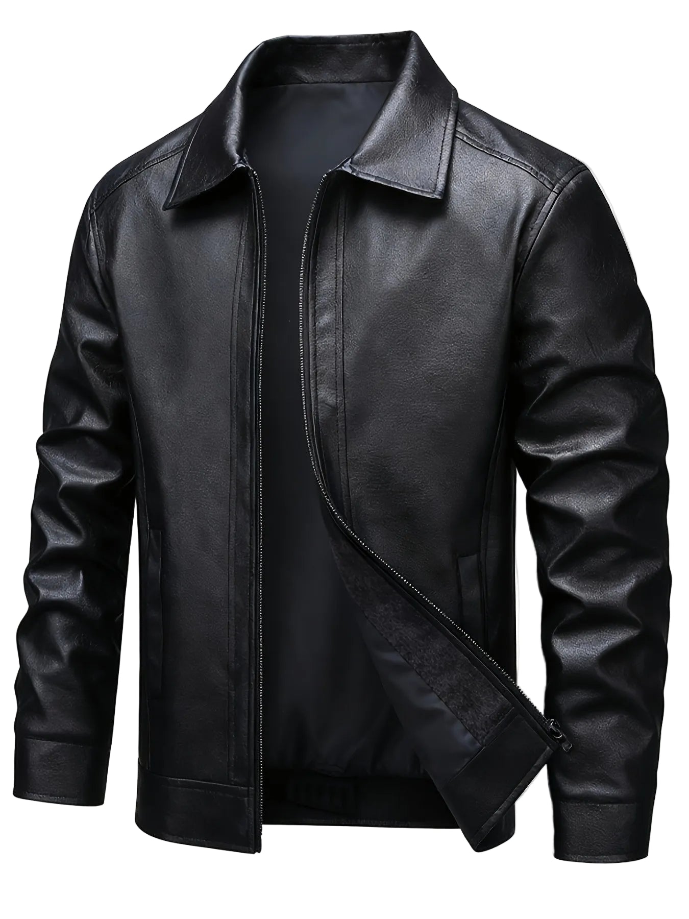 Jaqueta Masculina Couro Premium Impermeável | Estilo Casual e Proteção