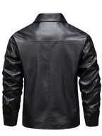 Jaqueta Masculina Couro Premium Impermeável | Estilo Casual e Proteção
