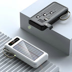 Carregador Portátil Power Bank Solar 20.000mAh | 5 em 1 com Lanterna LED
