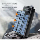 Carregador Portátil Power Bank Solar 20.000mAh | 5 em 1 com Lanterna LED