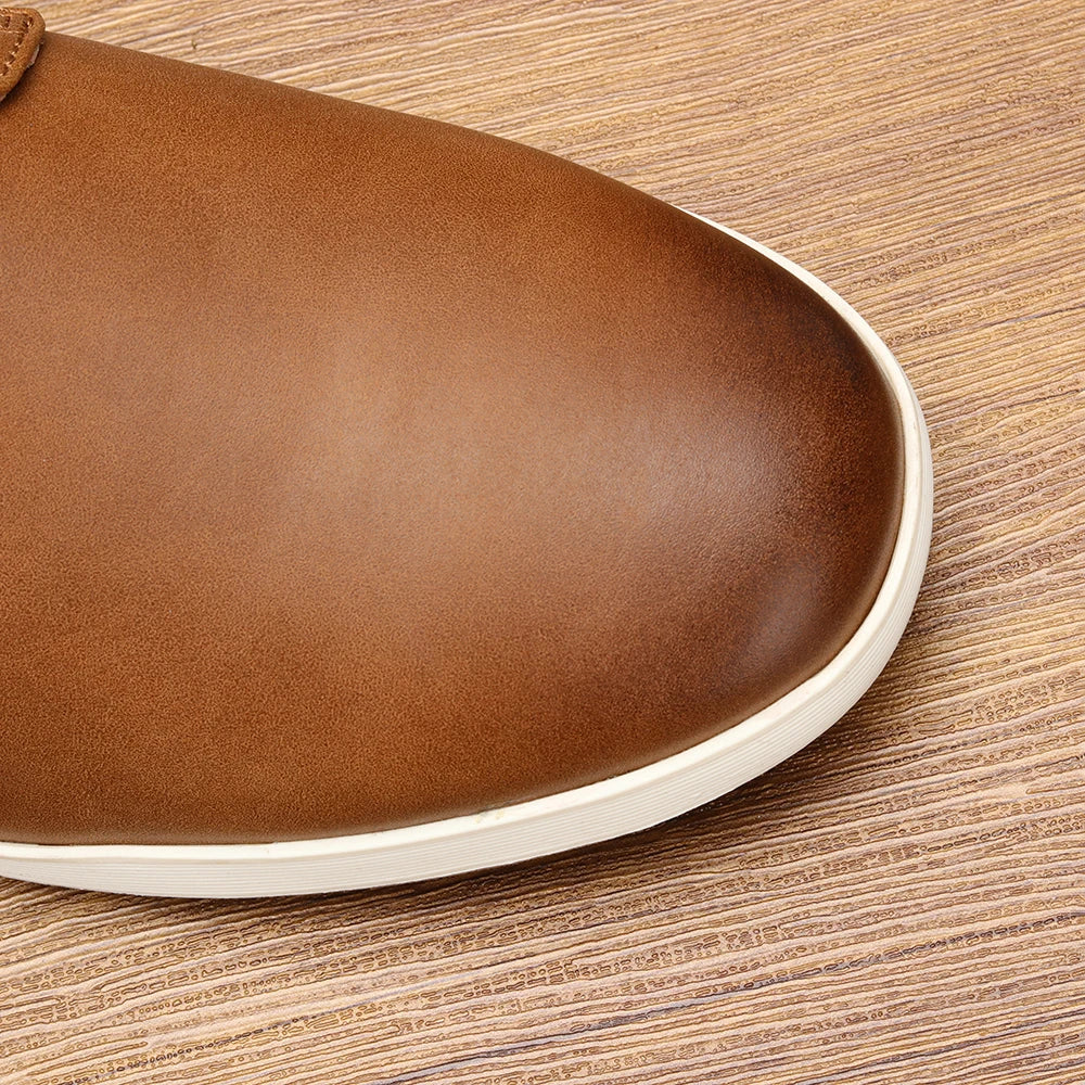 Tênis Masculino em Couro Casual | Conforto e Estilo Premium