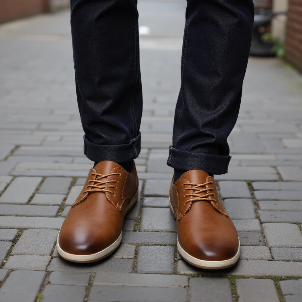 Tênis Masculino em Couro Casual | Conforto e Estilo Premium