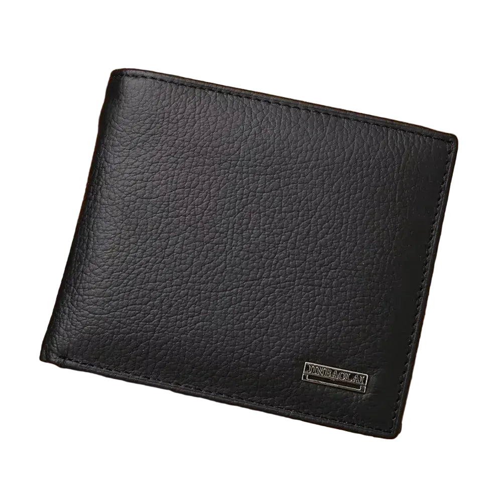 Carteira Masculina Premium | Couro Genuíno e Acabamento Minimalista