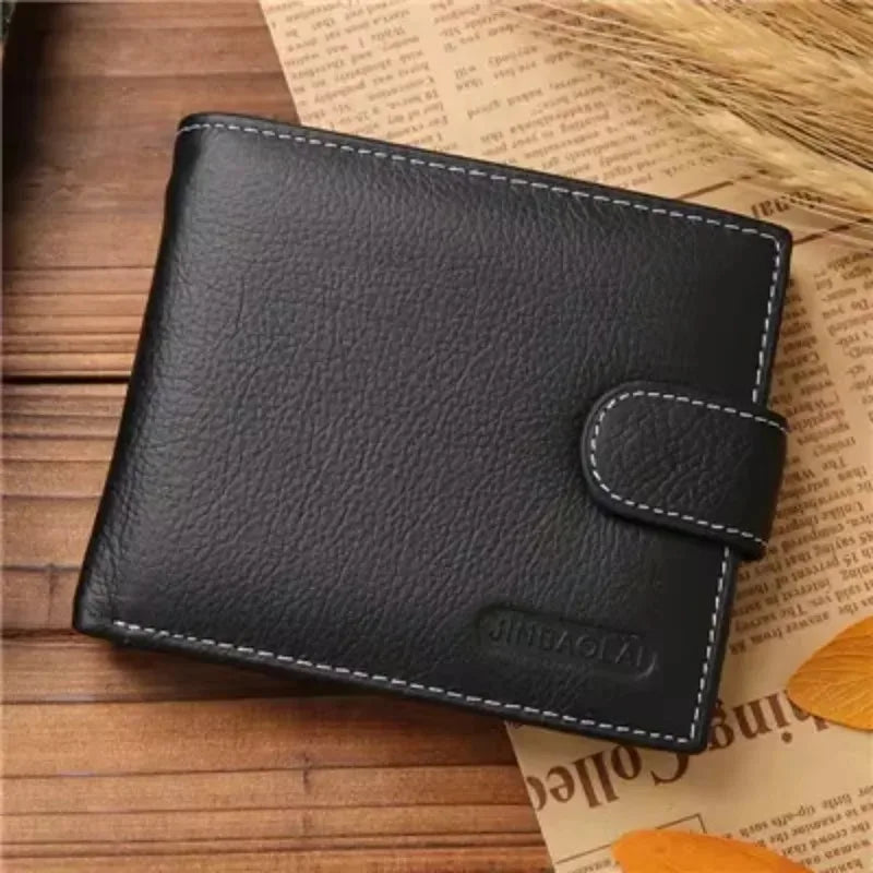 Carteira Masculina Premium | Couro Genuíno e Acabamento Minimalista