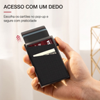 Porta-Cartões Premium em Alumínio | Bloqueio RFID e Proteção Antifurto
