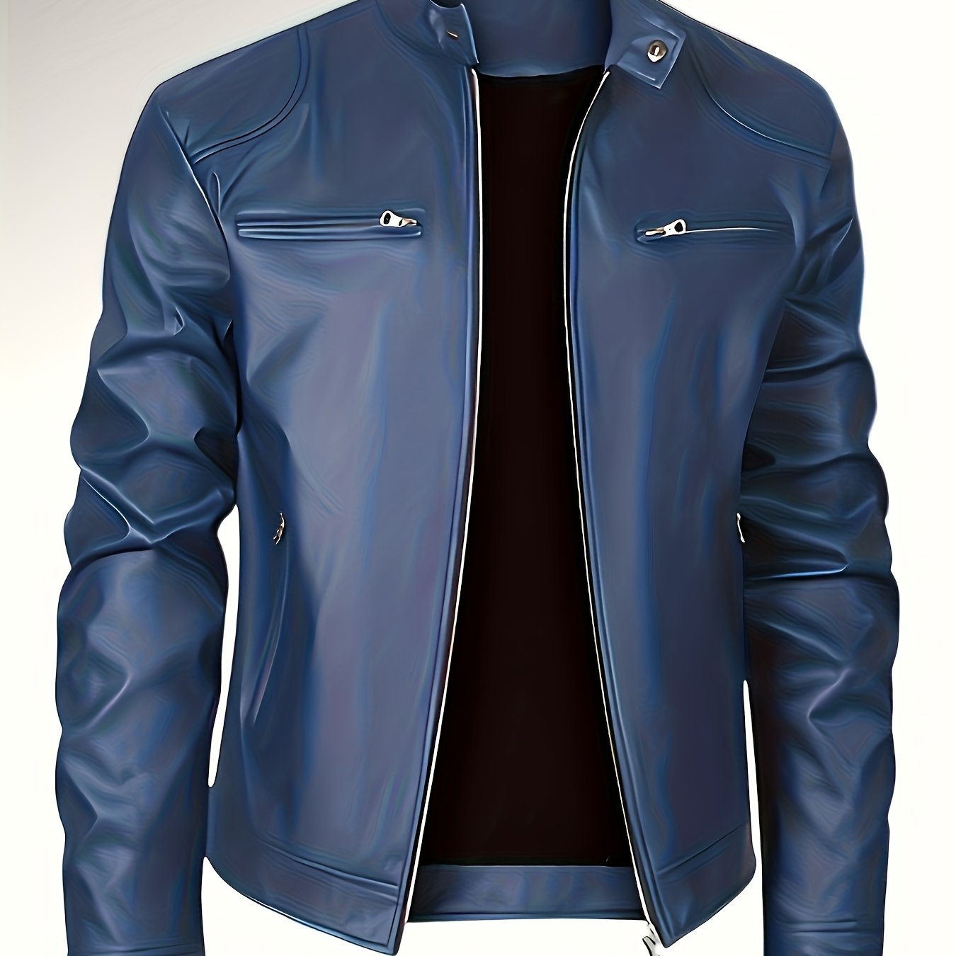Jaqueta Masculina de Couro PU | Estilo Casual Premium