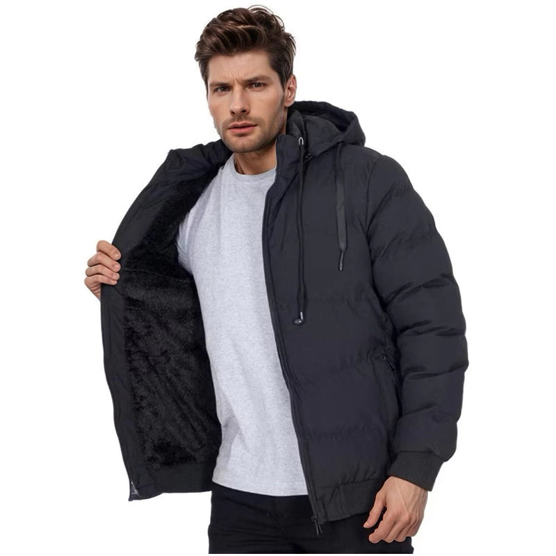 Jaqueta de frio peluciada interna