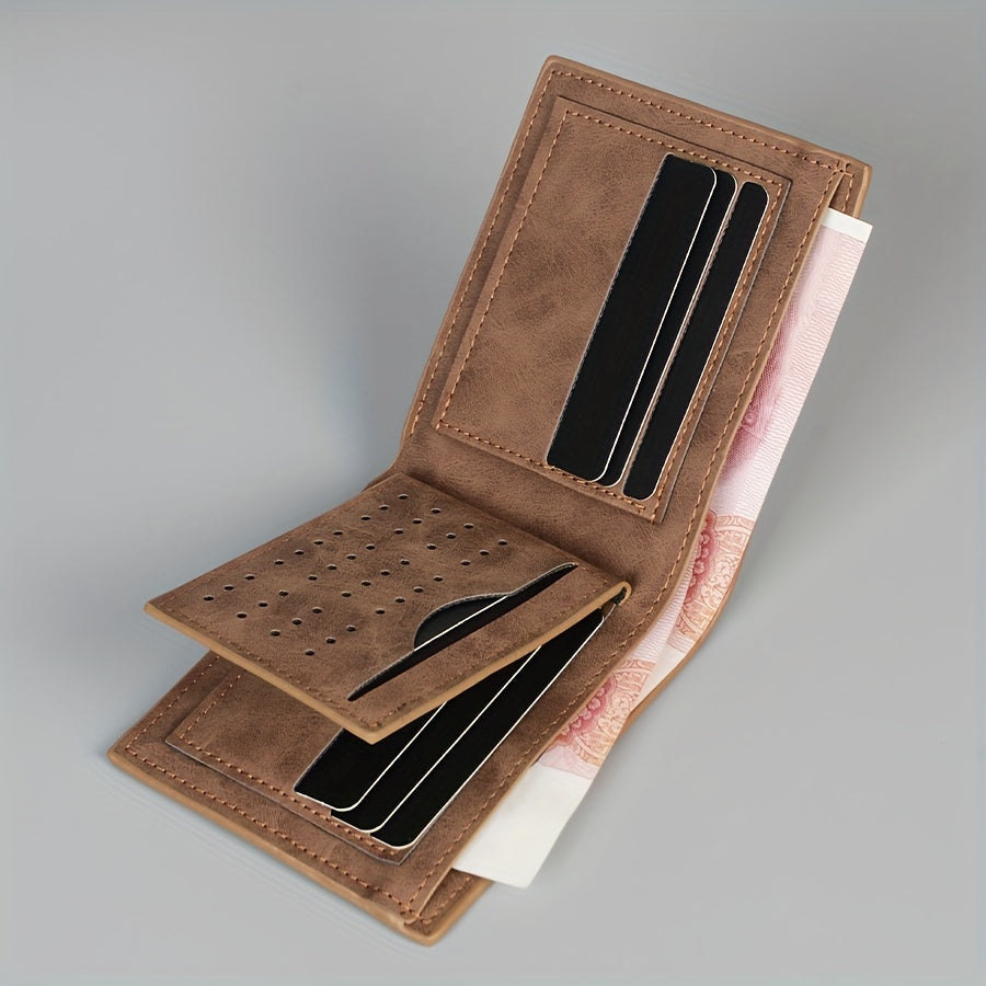 Carteira de couro Estilo casual