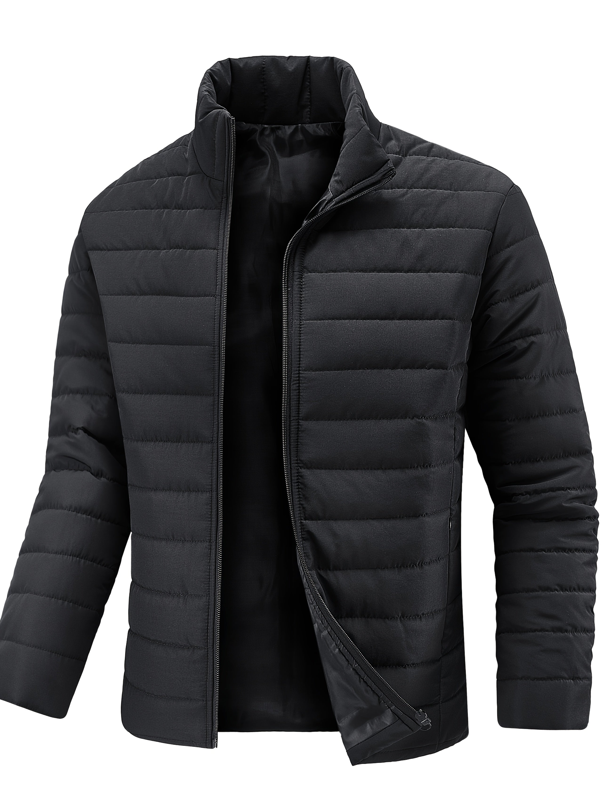 Casaco masculino acolchoado de inverno